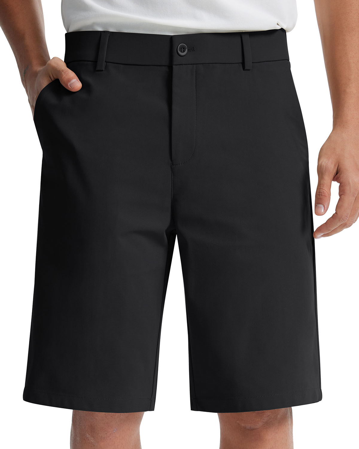 Libin Men's Stretch Flat Front Casual Shorts 11