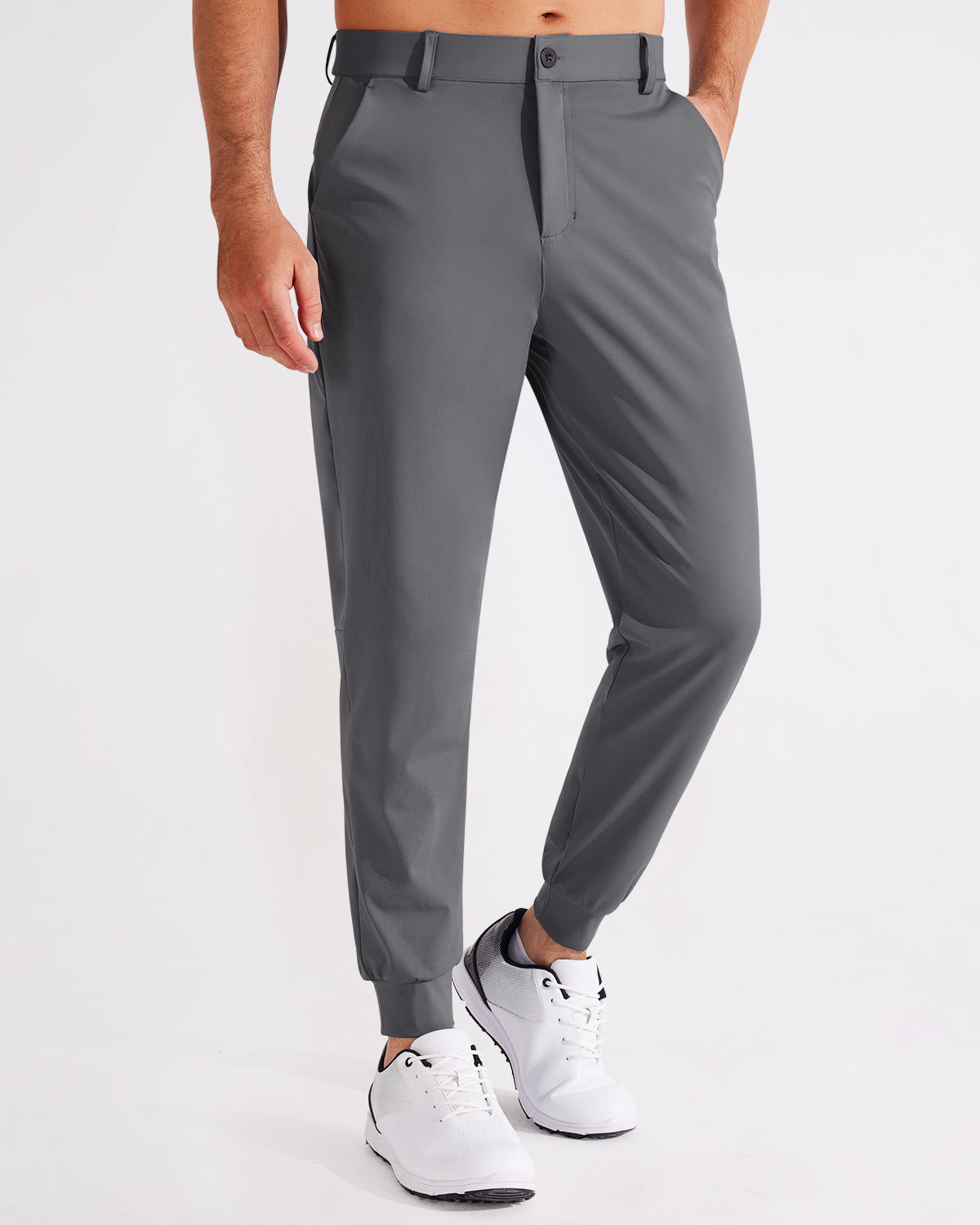 Men's 4-Way Stretch Slim-Fit Joggers – Athletic, Casual Work